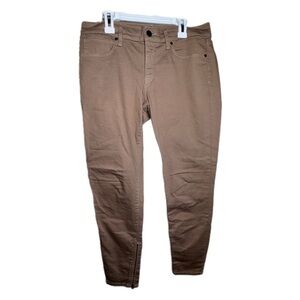 GAP Taupe Legging Jeans Skinny Ankle Zip Size 28 / 6